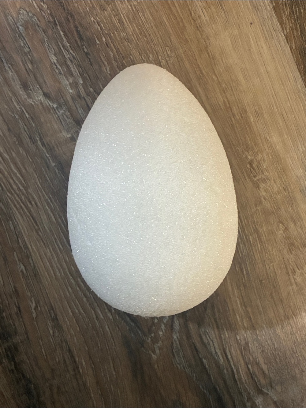 Styrofoam egg 6 inches tall